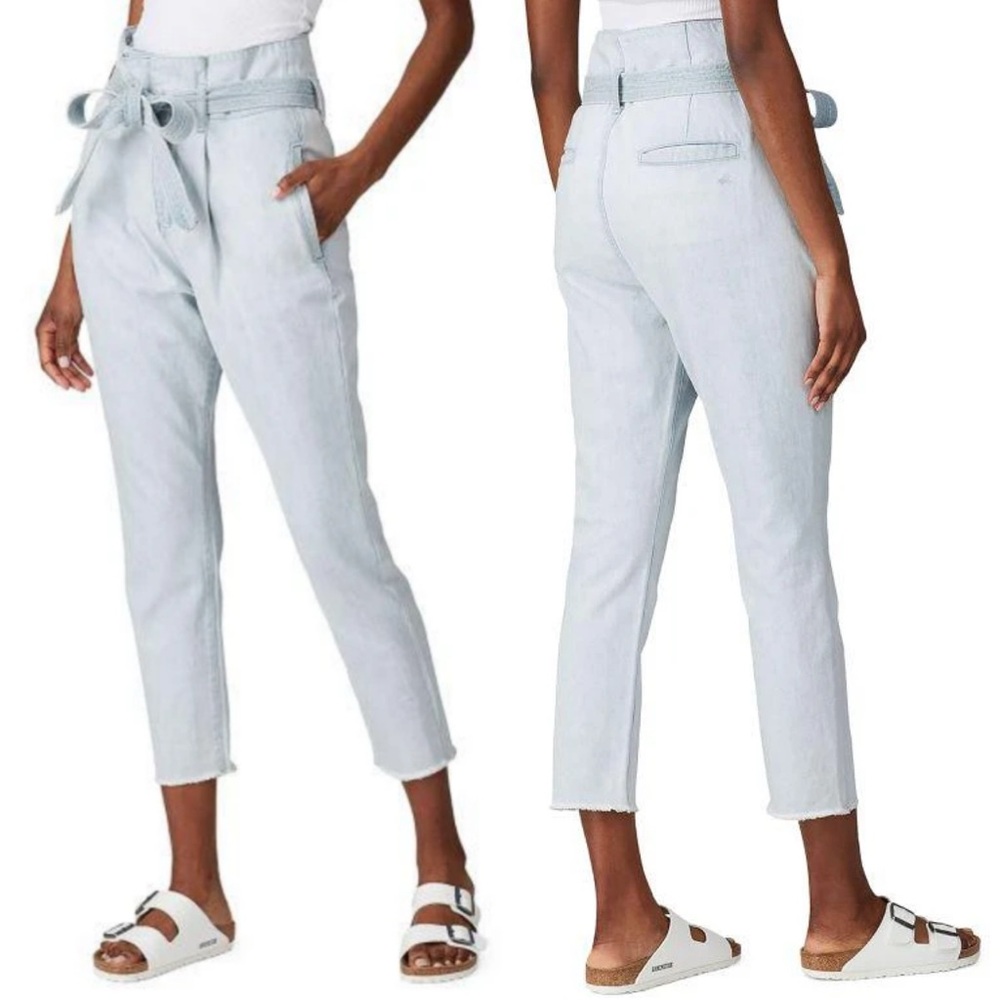 DL1961 Susie High Rise Paperbag‎ Jeans Hazen Light Wash Size 26 Preppy Trendy